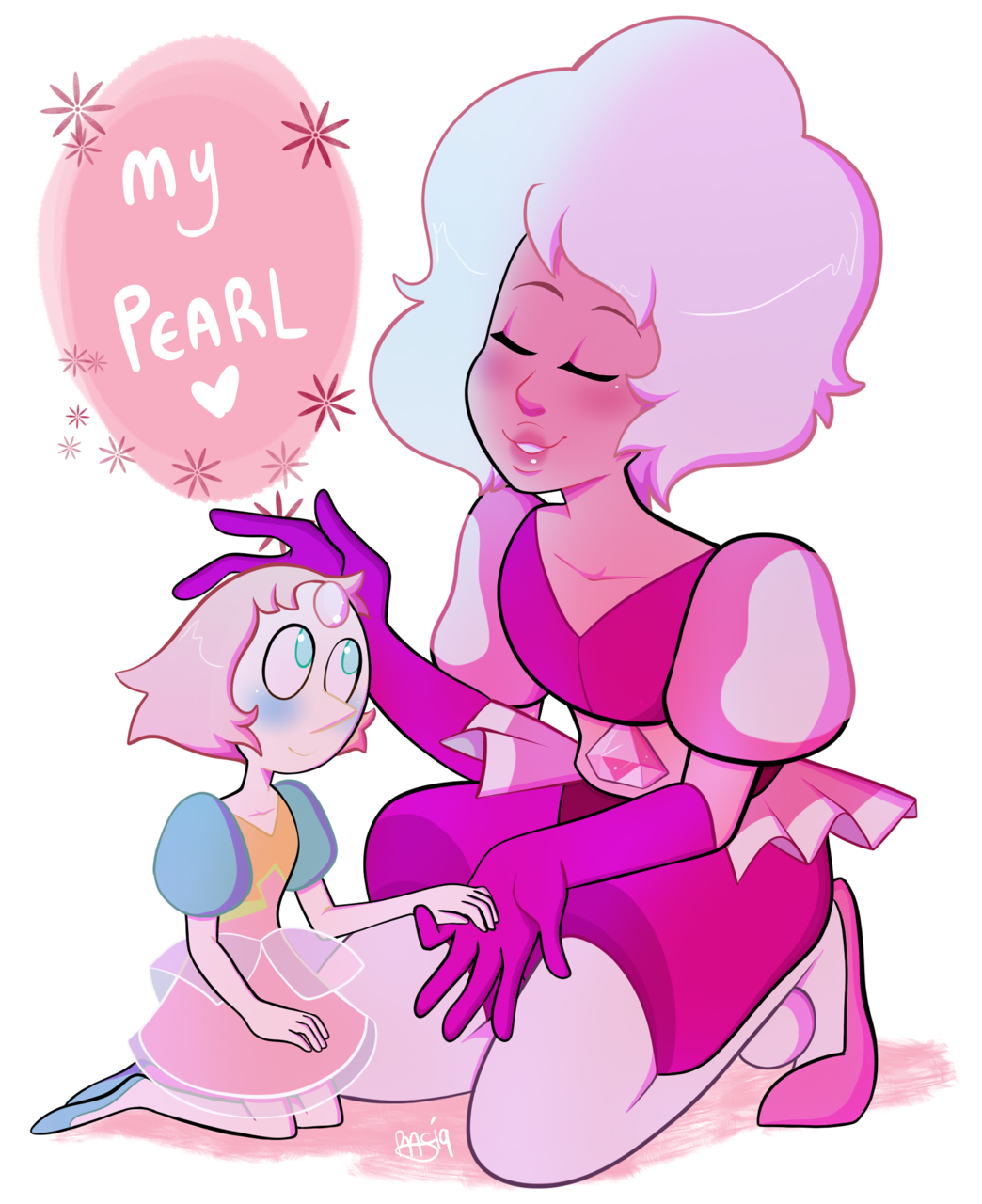 jankybones:  Pearl and Pink Diamond won the drawing poll over on my Twitter! If you