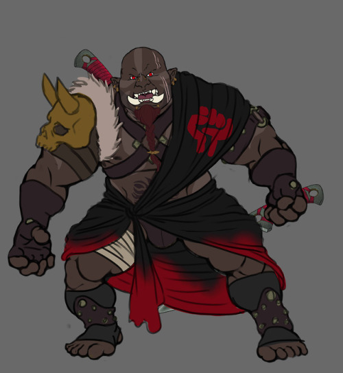 mxaxm: Wanted to redesign my Orc mercenary Voltuk and probably give him a new name