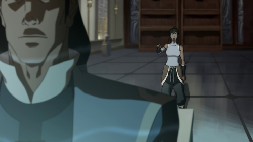 baelor:in this scene korra correctly identifies the equivalence between amon’s far-right nationalist