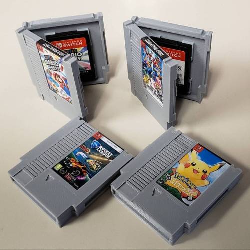 retrogamingblog: Mini NES Cartridge Switch Game Cases made by saybobby