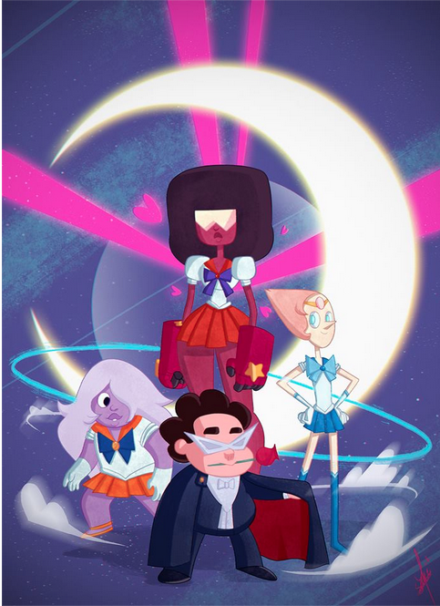It&rsquo;s Fan Art Friday with Steven Universe! Steven and the Gems are sailing