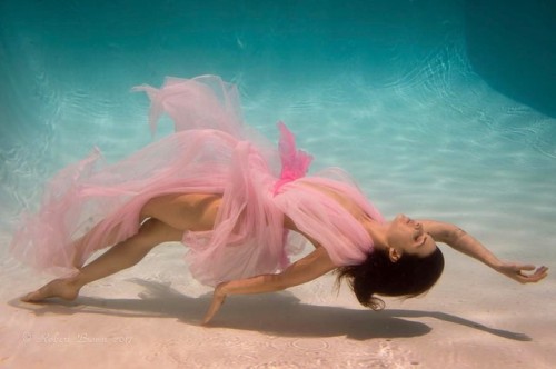 purerebelmodel - Floating in a scarf :) underwater modeling is a new obsession for me: it’s a challe