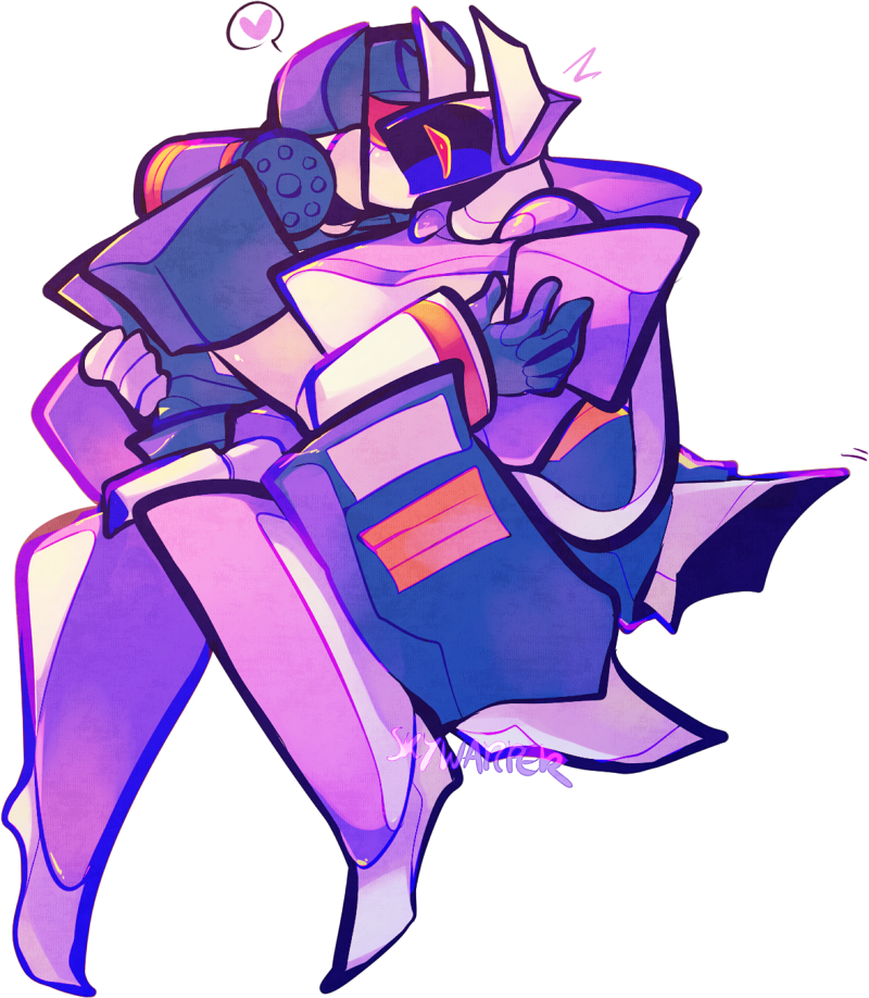 skywarper:  2/3 commission for @soundwave-and-cassettes!! lowkey used my TR soundwave