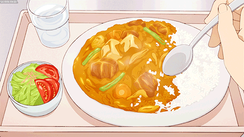 eight-teens:  anime + food aesthetic