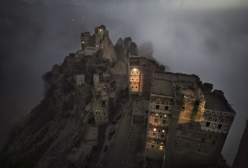 natgeoyourshot:Mist rises in Shugruf village in the Haraz Mountains of Yemen. Photograph by Matjaz Krivic.