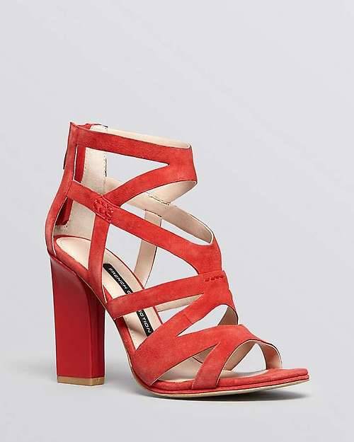 High Heels Blog FRENCH CONNECTION Open Toe Caged Sandals - Isla High HeelHeart… via Tumblr