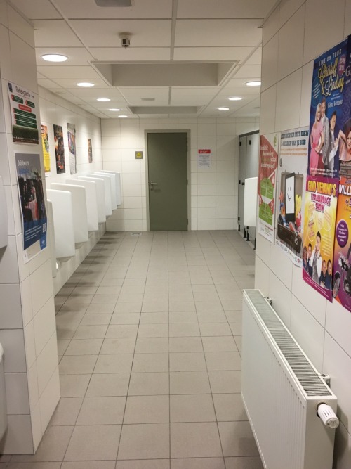 De Biekorf in lebbeke, a cultural center. I swear I didn&rsquo;t cum in that urinal :-) It&rsquo;s a