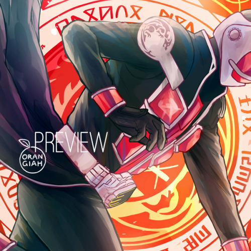  here’s a preview of my piece for @henshinzine​ featuring kamen rider wizard!! preorders are o