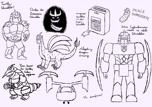I Finally Got An Art Pad So Drew A Bunch Of Shredder Concepts And Figured Id Post Them On Here \_()_/