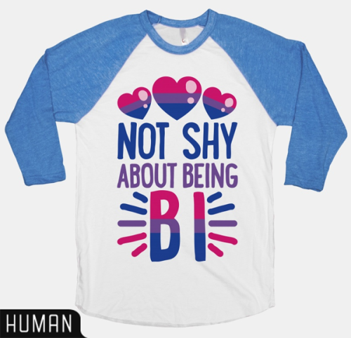 kitvshumans:  I’ve had some requests for more bi content and I’ve done my best to oblige with some! I know other designers have gotten requests too—Check out the site for bi designs from some of them. : ’ ) Bi & Proud dark shirt | light