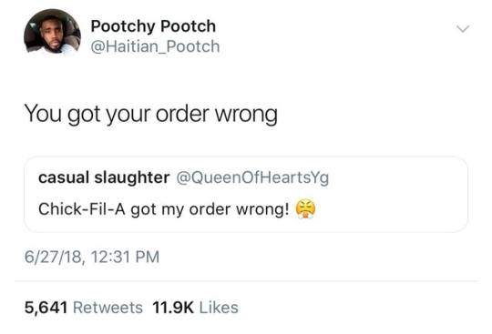 thats-tea:  secretsunkept:  thats-tea:    😂 I ordered a sandwich once & they gave me nuggets instead. I’ve been ordering nuggets ever since…..     They never fucked up my order ever, not many places I can say that about. 
