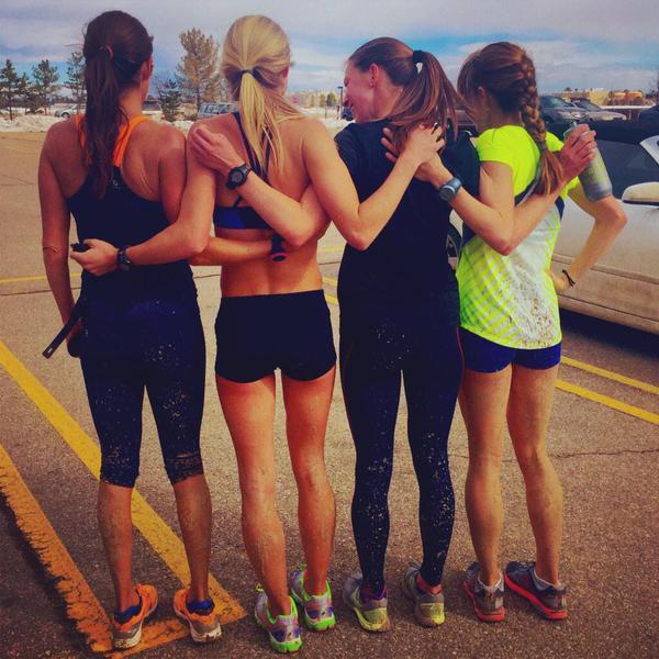 runningwithcrohns:  @karagoucher: “Just four Olympians getting work done this morning