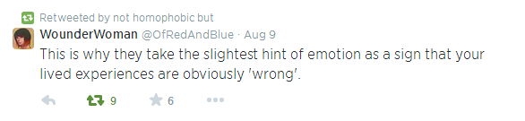 thisiseverydayracism:  not-homophobic-but:  These tweets from @OfRedAndBlue are very