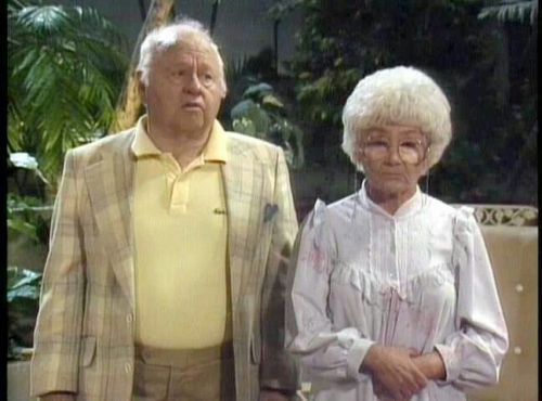 Mickey Rooney and Estelle Getty.  The Golden Girls.  “Larceny and Old Lace” episode. 1988