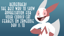 ask-a-zangoose:Happy March 9th, everyone.