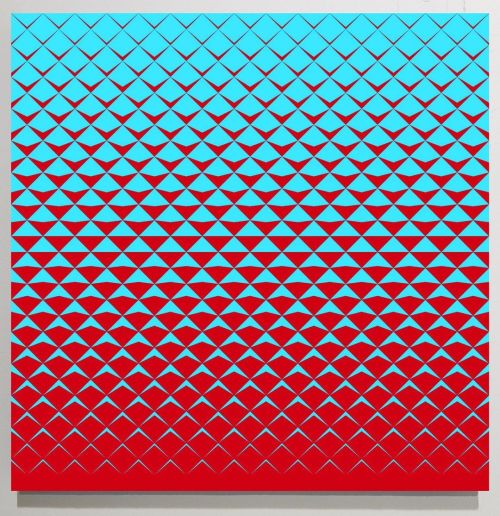 Blue Sky Red Diffraction #JohnZoller #paintings #painter #modernhome #artworld #artworks #moma #artg