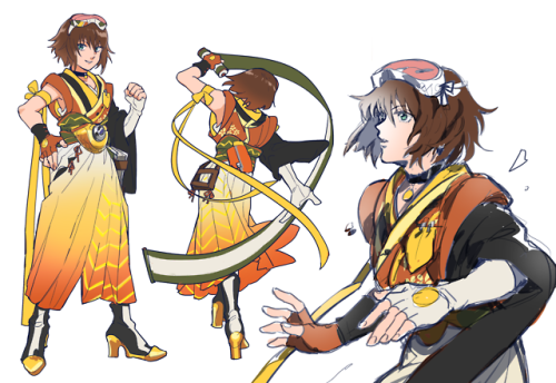 kohiu:ristelle doodle pile, with older Rita au and empress Estelle au