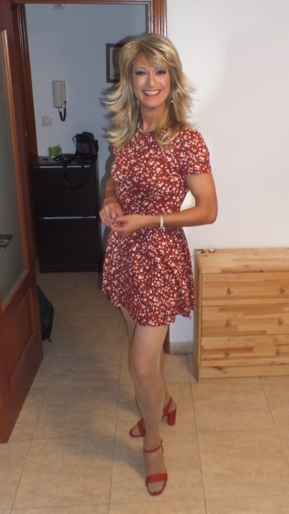 transheaven: Summer dress by Monica Galvez Happy to find a fresh summer dress for this hot weather. 