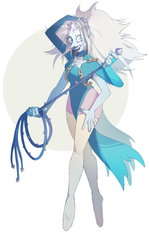 zircontulip:  Opal Redesign for my Nightmare Gems AU I´ve been thinking about her design for so long, and I´m quite happy with the end result. Her fighting style is more wild and she´s even less stable than canon Opal, but otherwise they are pretty