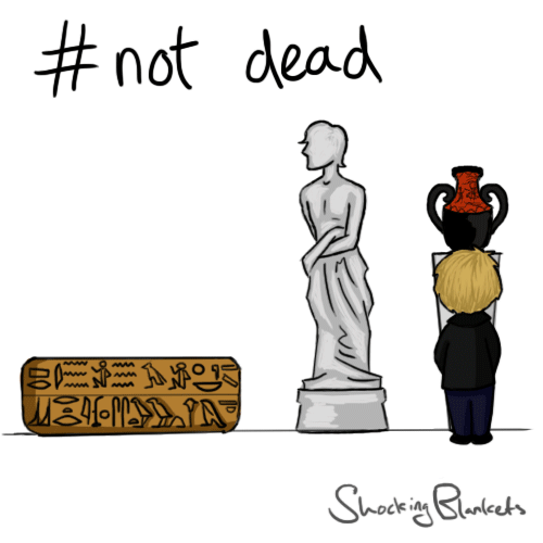 shockingblankets:  Iâ€™m baaack  #Not Dead Week: Day 5