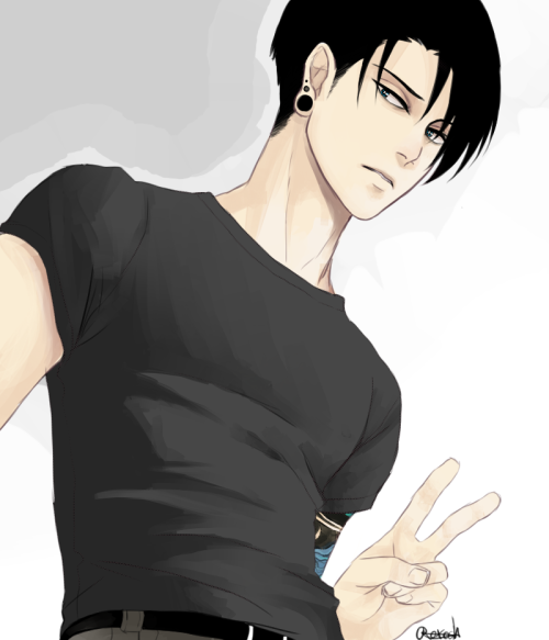 roxoah:Levi no, leave the selfies to Mikasa and Eren. Don’t do this you don’t even smile gdi#Selfies