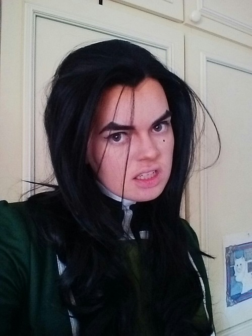 this is what 18hrs of sewing a perfect kuvira hairline looks like. i had forgotten how much fun her 