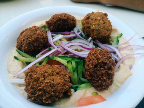 falafel in tel aviv. a quick break from meat.