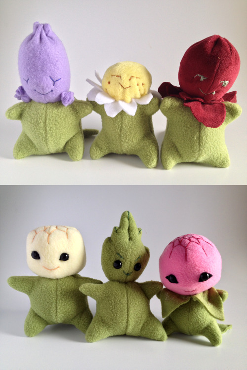 cute-etsy: Plush Herb Familiars by Offalteeth $20-30