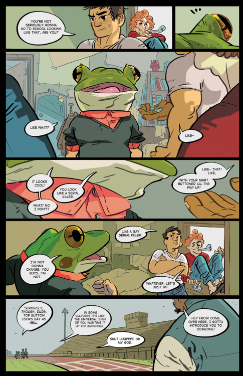 meisterc:pollyguo: Frog & Fly: a short comic about love5 pages (warning: some body horror)