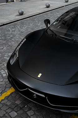 6speedhaven:  Matte Black 458 Italia