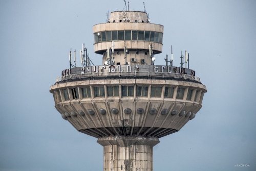 Zvartnots air terminal,Yerevan, Armenia,Built in 1980.Architects A. Tarkhanyan, S. Khachikyan, L. Ch