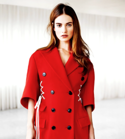 mslilyjames:  Lily James for InStyle UK, January 2015 issue.