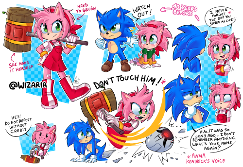My own version of Movie!Amy and how she could meet Sonic.She was saved by him when they were very yo
