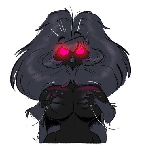 slewdbtumblng: glutko: I refuse to give breasts to any non-mammal character. Unless it’s Mothman  mama <3 <3 <3