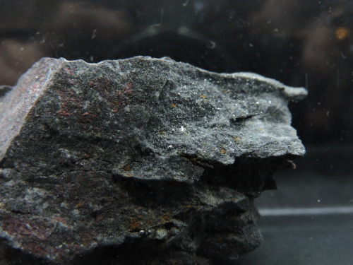 Native Mercury and Cinnabar on matrixLocality: Las Cuevas Mine, Almadén, Ciudad Real, Castilla La Ma