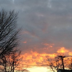The skies were filled with fire. #nofilter