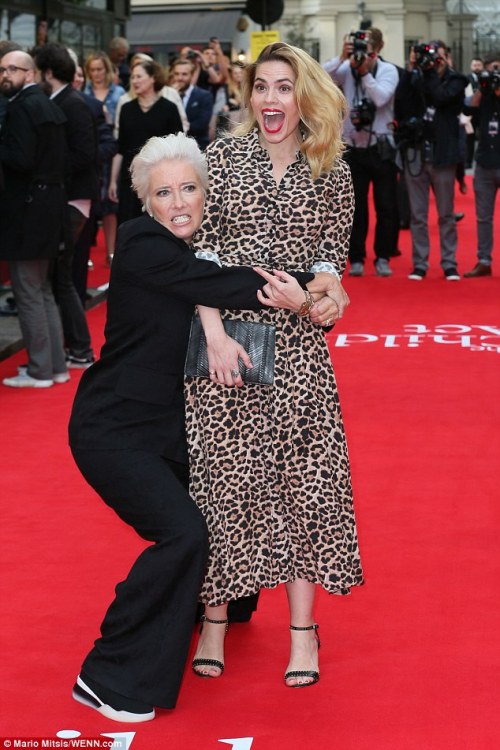 hayleylovesjessica:Hayley Atwell and Emma Thompson at the premiere of The Children Act, London, 16 A