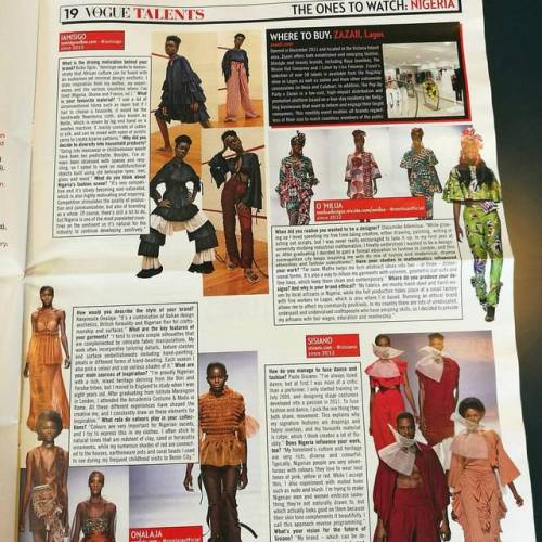 Amongst other global talents featured in the current Vogue Talents edition which went out coupled wi