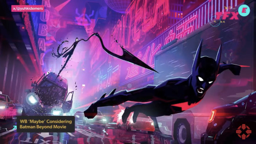 NO ONE FUCKING TOLD ME ABT THIS ANIMATED BATMAN BEYOND MOVIE PITCH???? THAT WB REJECTED BUT THEN AFTER