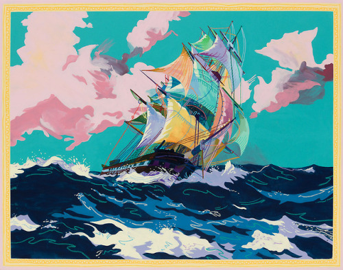 paintingorsomething: Andy Dixon Ship Painting, 2018 61 x 48 inches