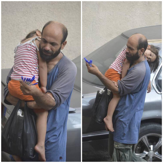 american-radical:  So these pictures of a “Syrian man selling pens in Beirut, Lebanon” went viral over the past few days Activists on twitter and in Beirut decided to find the man and his daughter and wanted to help them.Turns out that his name