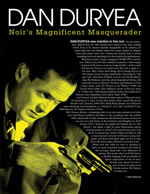  Did you know that NOIR CITY magazine dedicated an issue to birthday boy Dan Duryea? You can buy a d