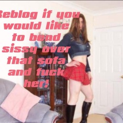 mart7237:  For every Reblog I will send you personal, slutty pic!  I want to be that sissy hihi😳😘😳