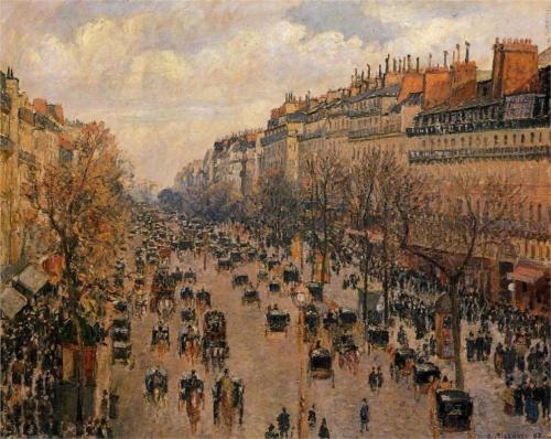 my-water-lilies - Camille Pissarro - Boulevard Montmartre,...