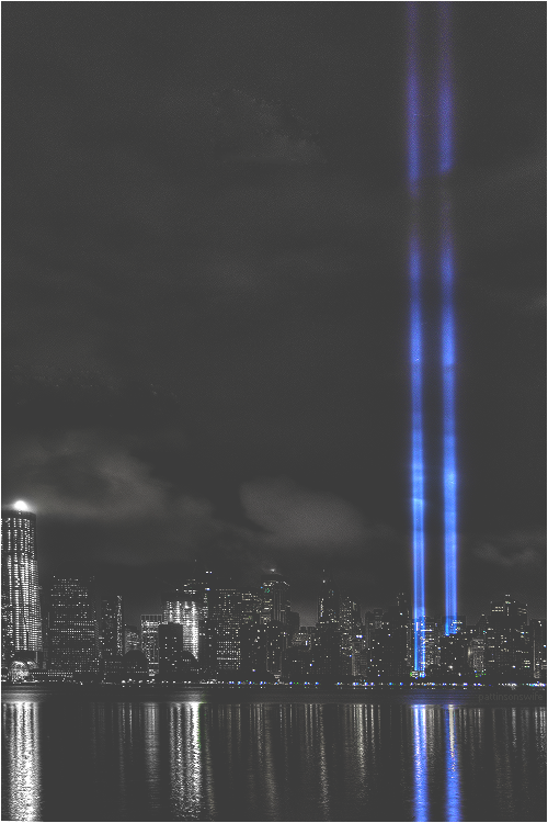 finnicksownodair:  “In Darkness We Shine Brightest”  We will never forget. Let this day serve as a Remembrance for those who lost their lives & love ones. #Honor911