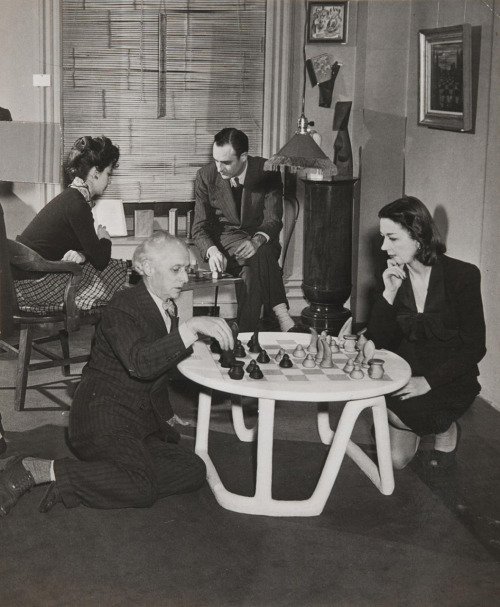 Max Ernst and Dorothea Tanning and Muriel and Julien Levy Playing Chess, The Julien Levy Gallery, Ne