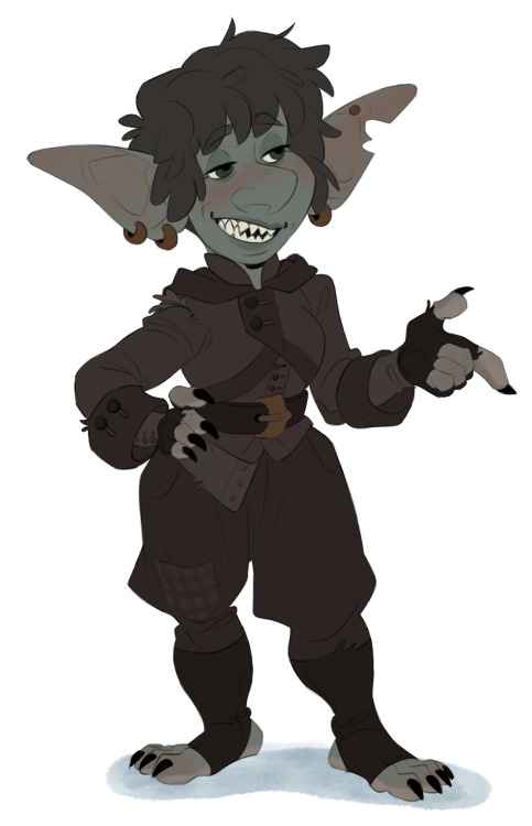 Finally did a doodle of my newest d&amp;d kid! Razaari ‘Razz’ the goblin rogueAfter almost dying, ge