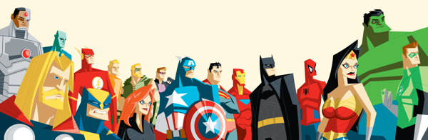 longlivethebat-universe:The Avengers League of Justice…Assemble by Adam Thompson 