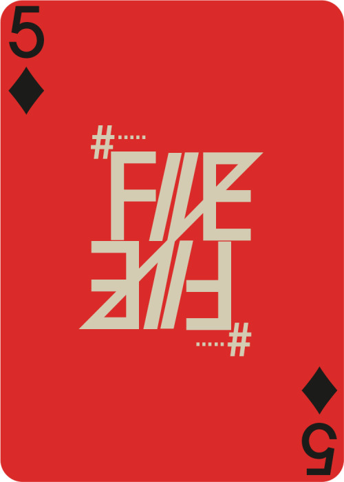digitalrat: Avant Garde Typeface playing cards, typography project