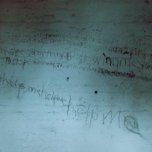 ewok-gia: This was a picture of a wall in a mental asylum. It says &ldquo;I did something terrib